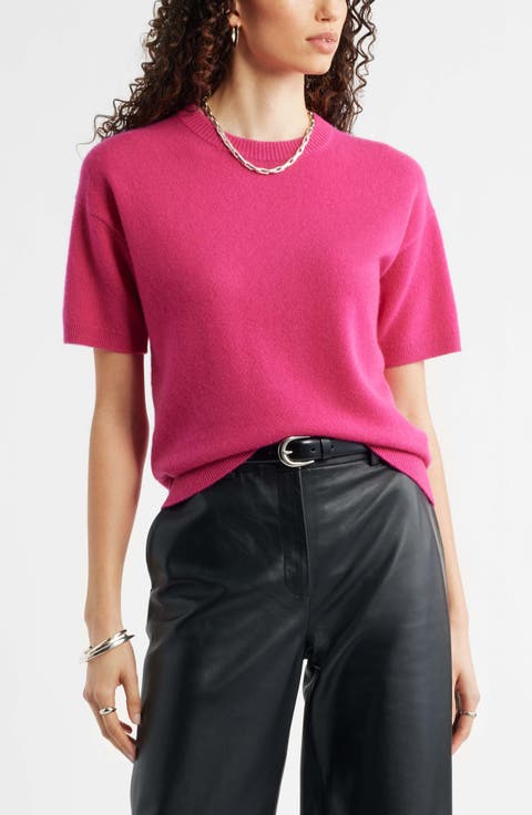 Short Sleeve Cashmere Sweater