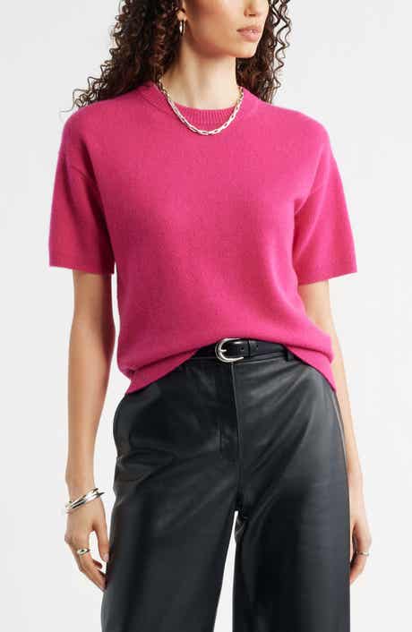 Short Sleeve Cashmere Sweater