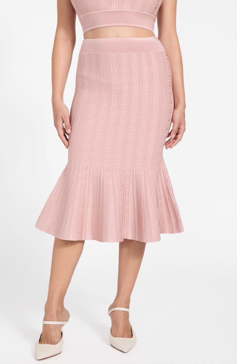 GUESS Sofie Mermaid Midi Skirt, Main, color, Light Pink