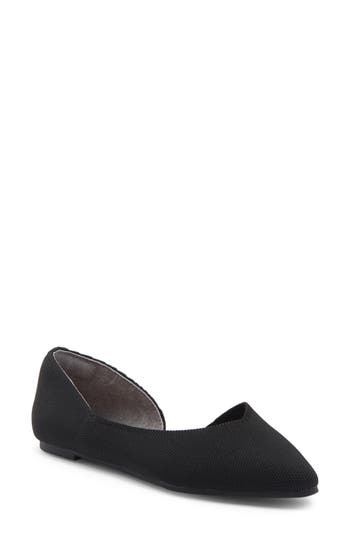 Shop Me Too Aria Half D'orsay Flat In Black