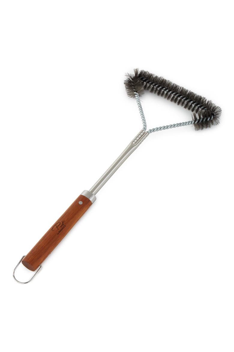 16-Inch Barbecue Brush with Wood Handle, Main, color, BROWN
