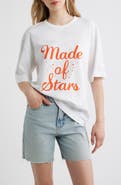 Junk Food Made of Stars Graphic Cotton T-Shirt