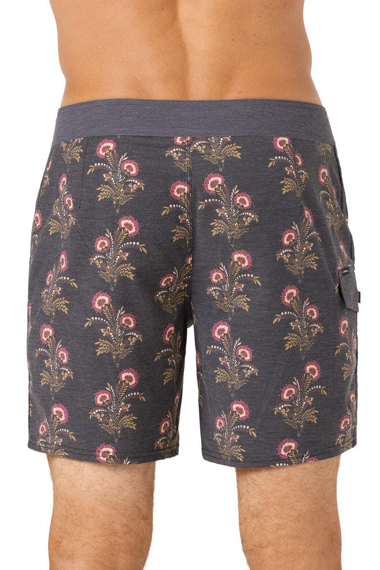 Lineup 18 Board Shorts, Alternate, color, BLACK