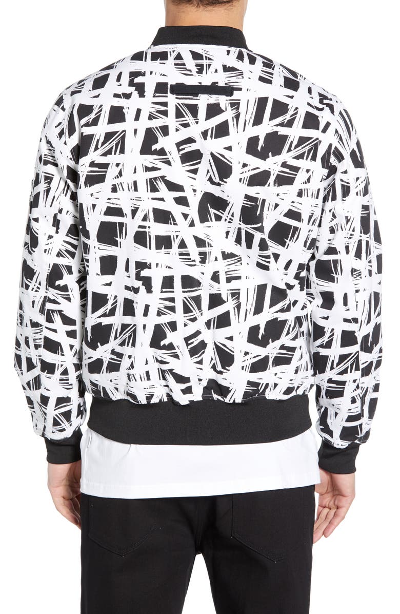 WeSC Abstract Print Bomber Jacket, Alternate, color,