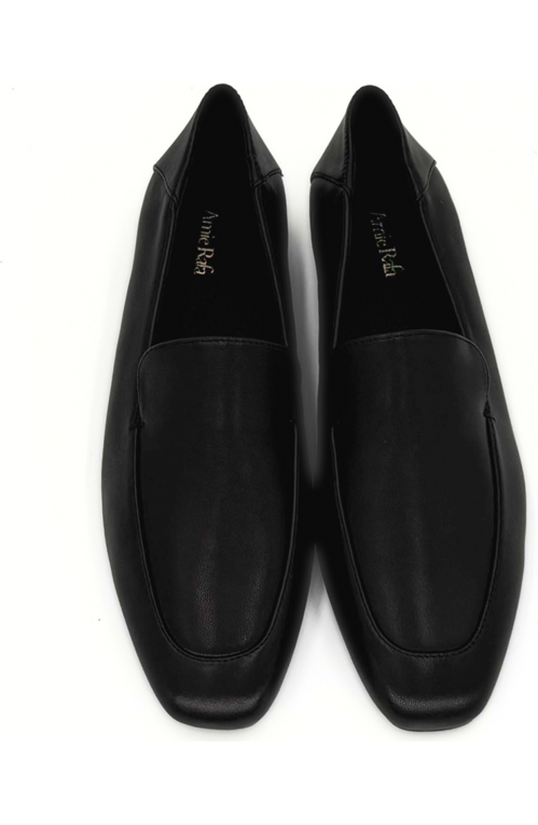 Amie Rafa Cindy Leather Loafers, Alternate, color, Black