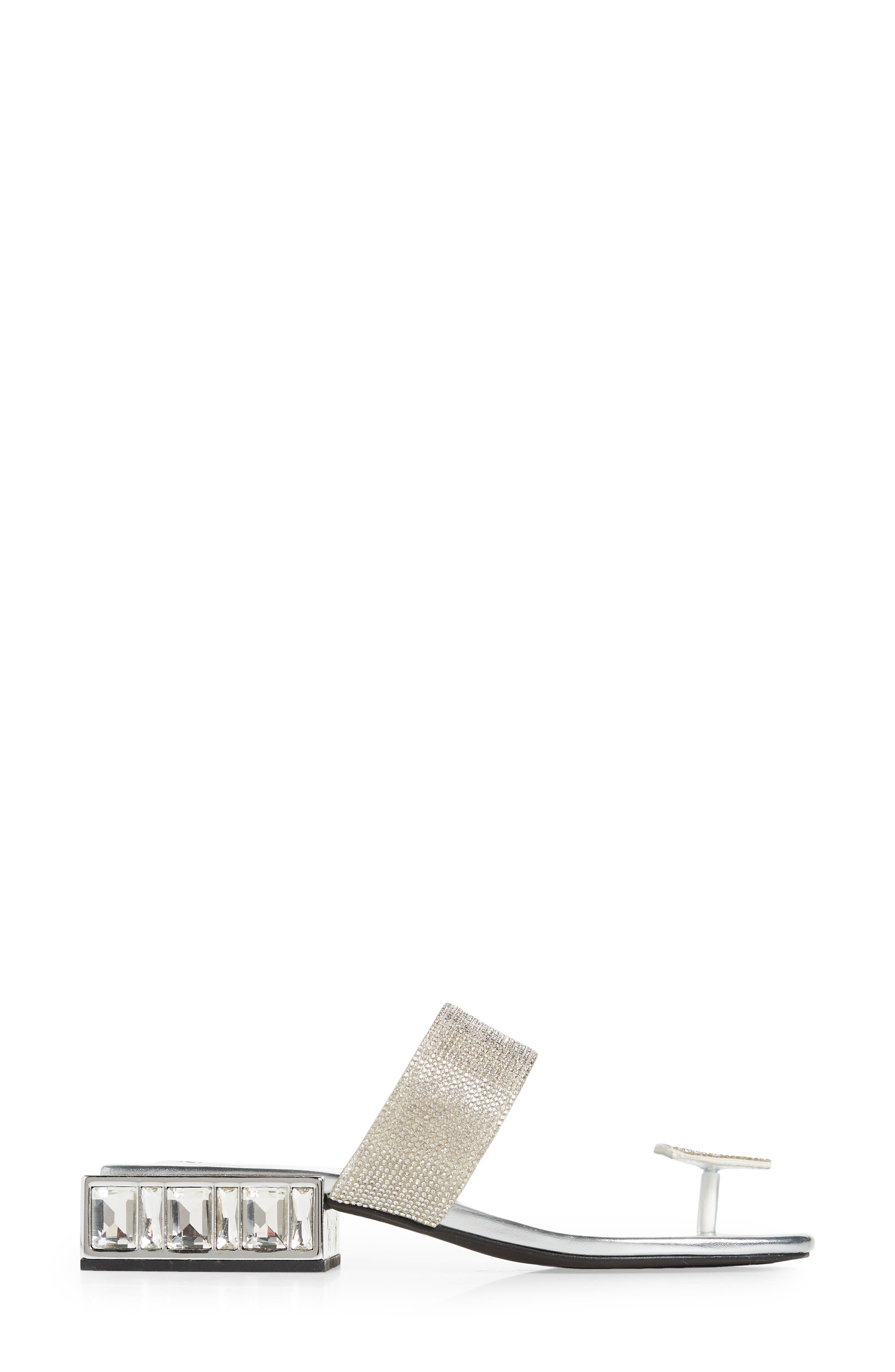 Alise Embellished Sandal, Alternate, color, SILVER