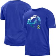 New Era Men's New Era Royal Los Angeles Rams 2022 Sideline Ink Dye T-Shirt
