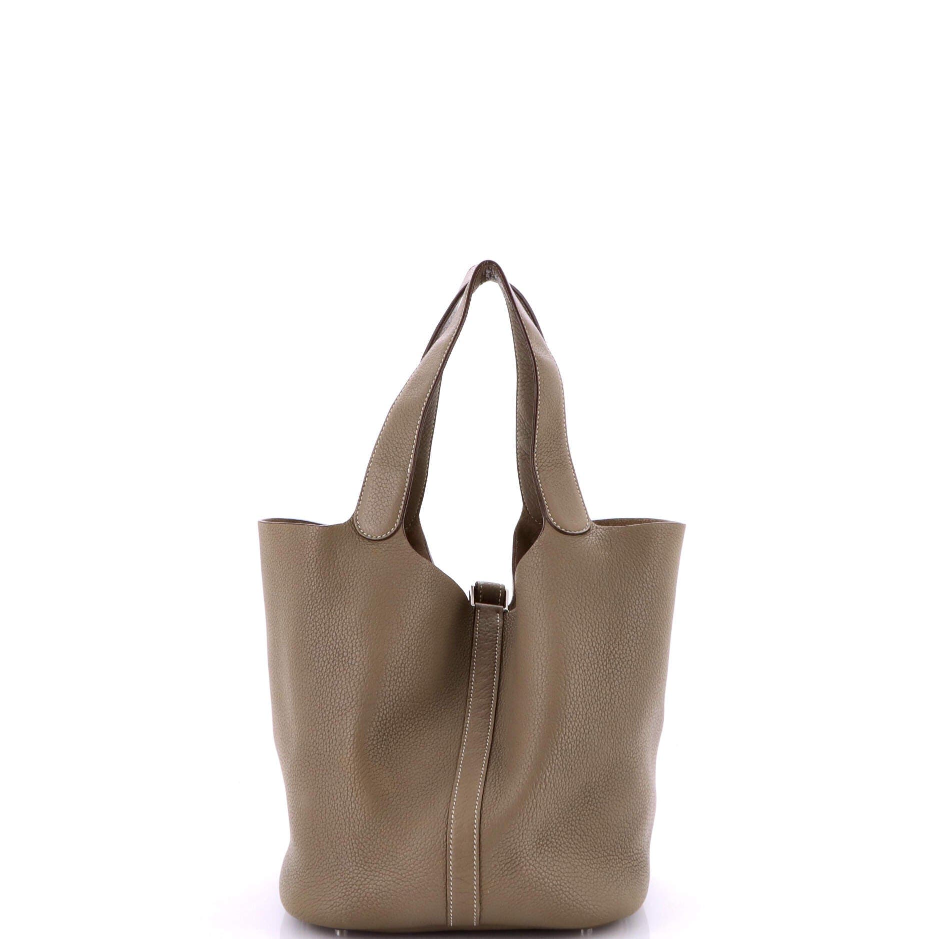 Pre-Owned Hermes Picotin Lock Bag Clemence GM, Alternate, color, Etoupe