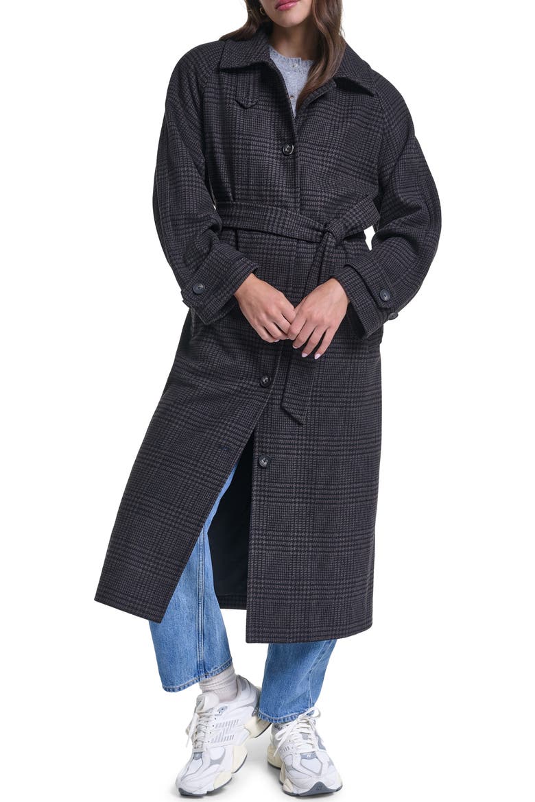Mac Coat, Alternate, color, BROWN/ BLACK HOUNDSTOOTH