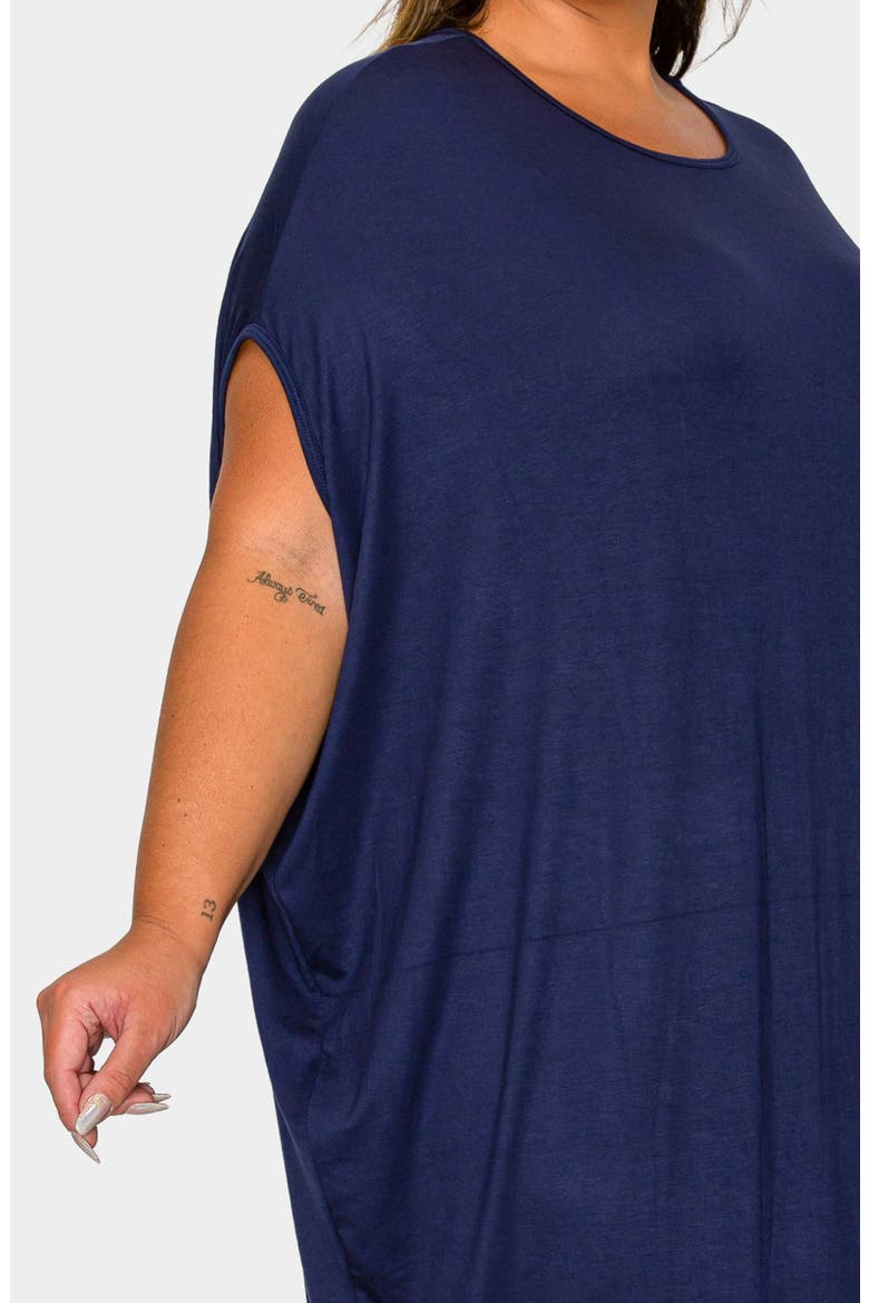 Sasha Knit Kaftan Dress, Alternate, color, NAVY