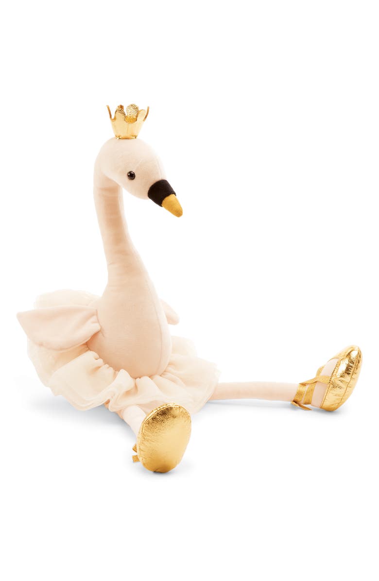Jellycat Large Fancy Swan Stuffed Animal, Main, color, 