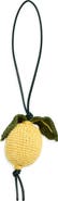 JW Anderson Crocheted Lemon Mercerized Cotton Bag Charm