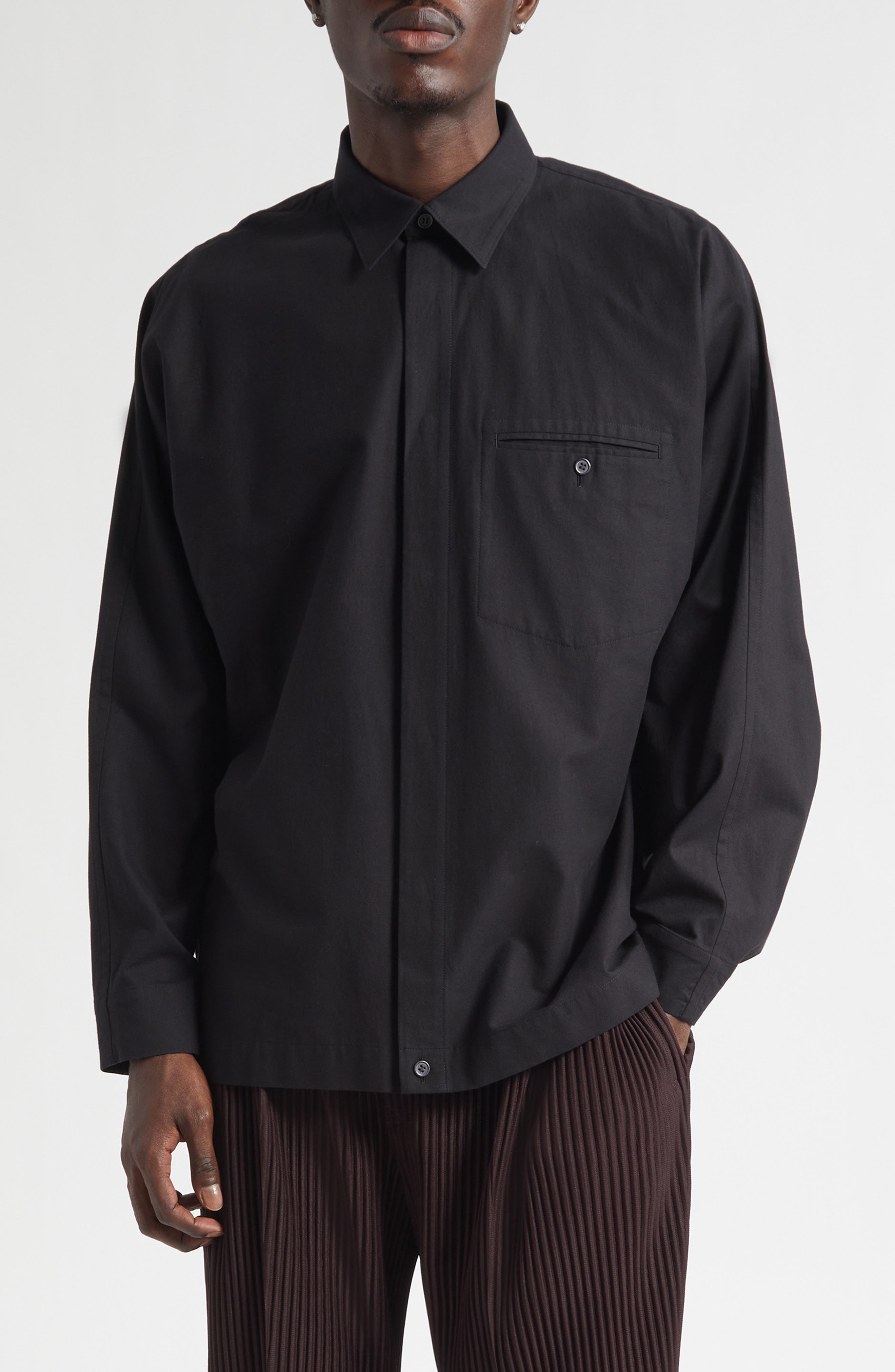 Homme Plissé Issey Miyake Basics Pleated Polo | Nordstrom