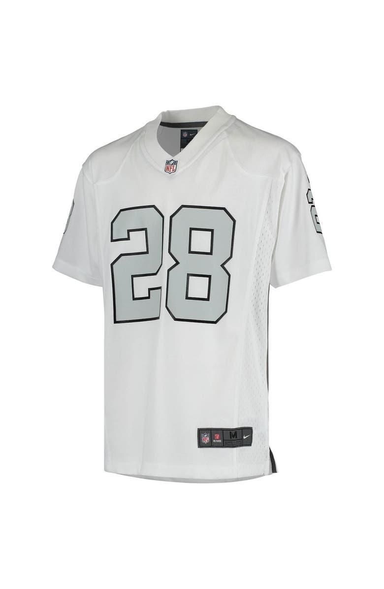Nike Youth Nike Josh Jacobs White Las Vegas Raiders Color Rush Game Jersey, Alternate, color,