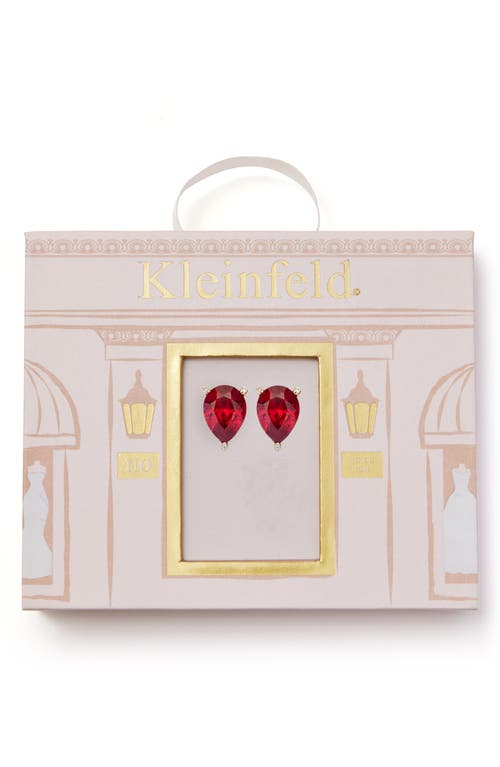 Kleinfeld Cubic Zirconia Large Teardrop Stud Earrings