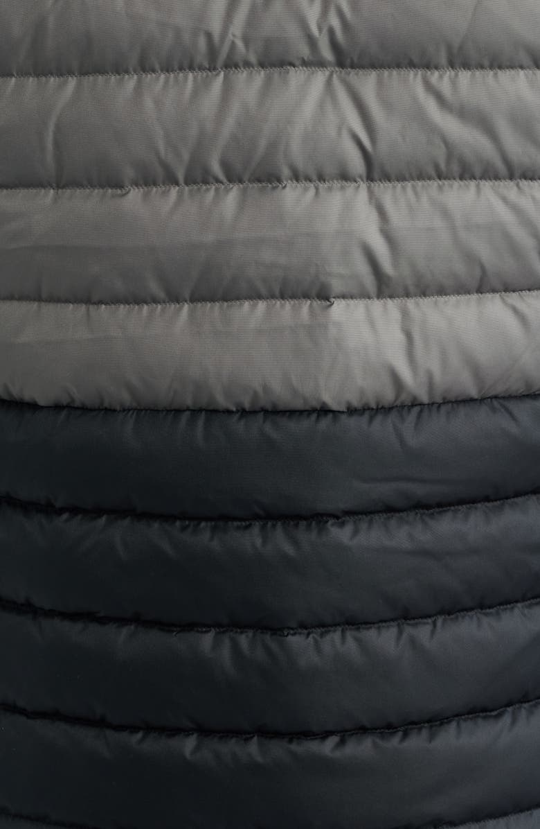 L.L.Bean Men's Beans 650 Fill Power Down Down Hooded Jacket, Alternate, color, Emerald Spruce/Black