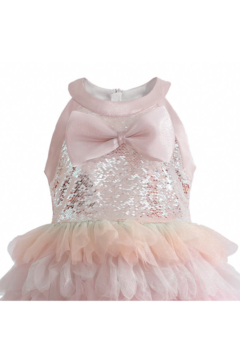 Sylvette Sequin Tulle Dress, Alternate, color, Pink