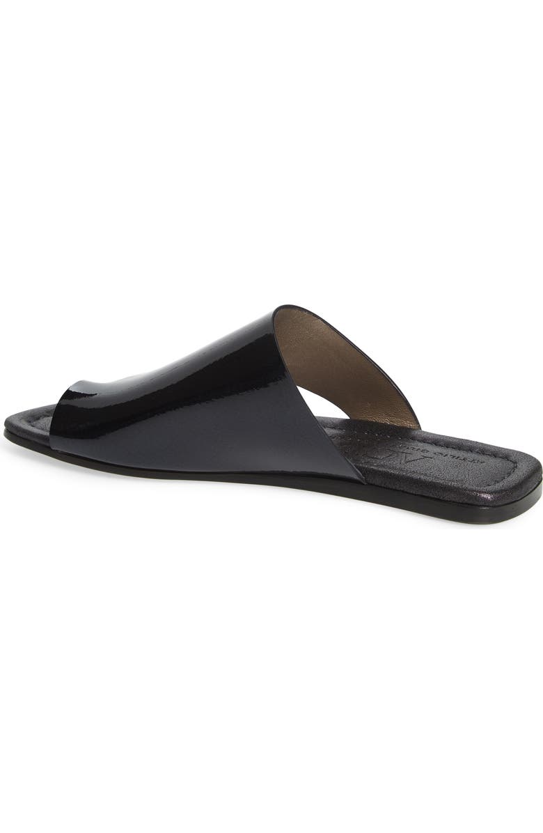 AGL Asymmetrical Toe Thong Sandal, Alternate, color, Navy Patent