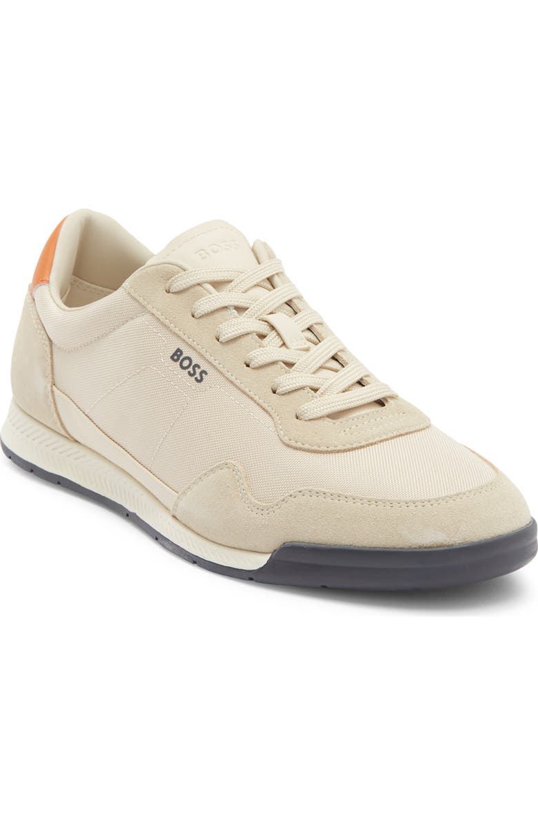 BOSS Titanium Low Top Sneaker, Main, color, Medium Beige