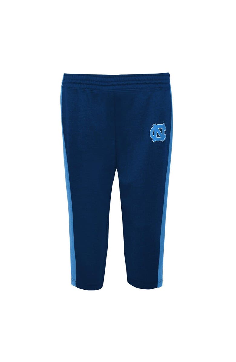 Outerstuff Newborn & Infant Carolina Blue/Navy North Carolina Tar Heels Little Kicker Long Sleeve Bodysuit & Sweatpants Set, Alternate, color, 