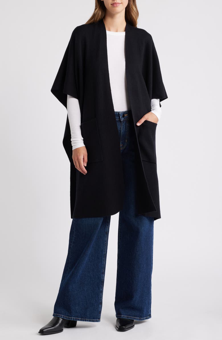 Nordstrom Wool & Cashmere Pocket Ruana, Main, color,