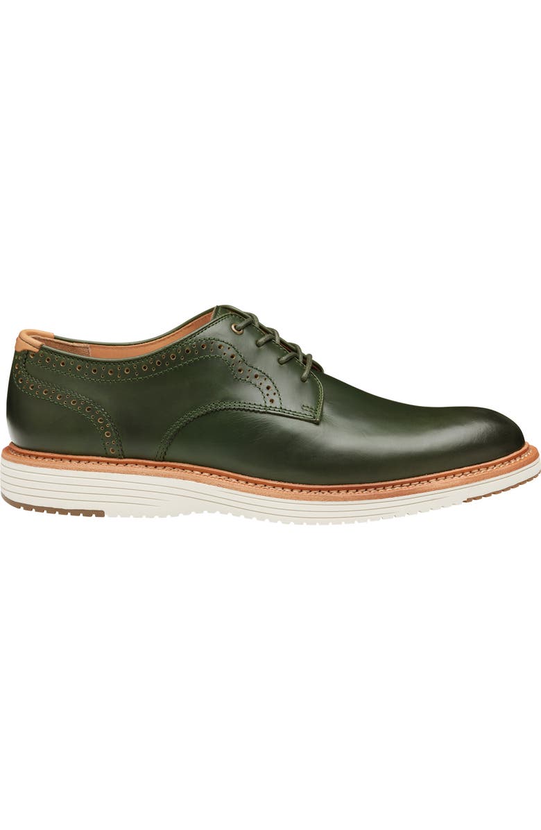 Johnston & Murphy Upton 175th Plain Toe Derby, Alternate, color, Olive Oiled Full Grain