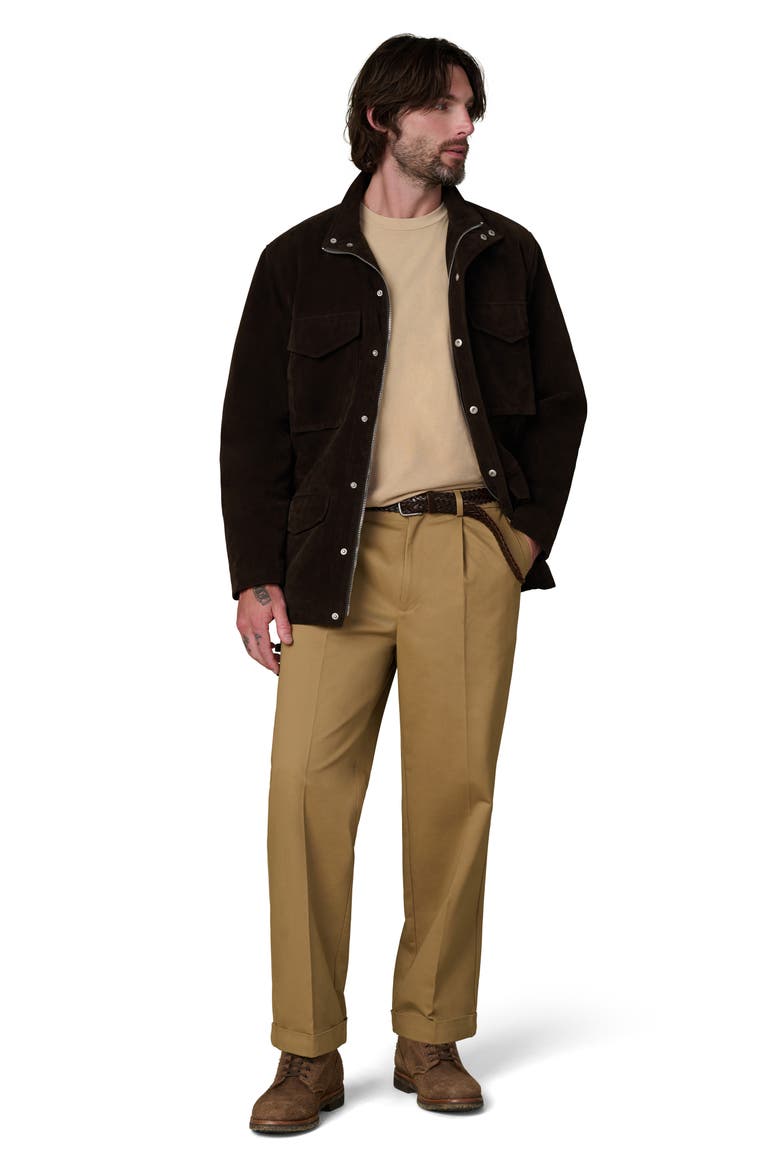 Pleated Wide Leg Chinos, Alternate, color, BRITISH KHAKI
