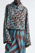 Dries Van Noten Moon Print Bell Sleeve Jacket