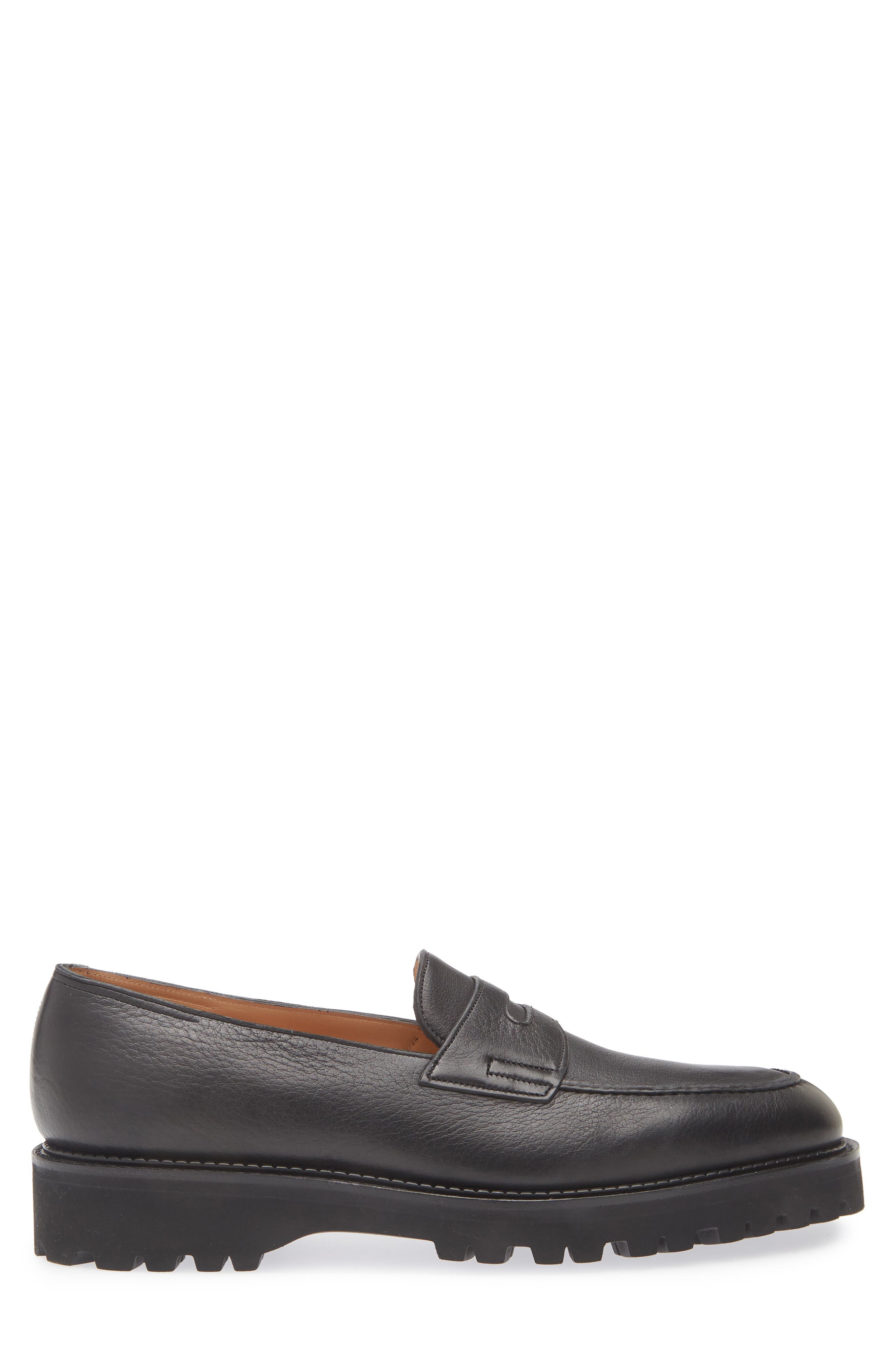 John Lobb Lopez New Standard Penny Loafer, Alternate, color, Black