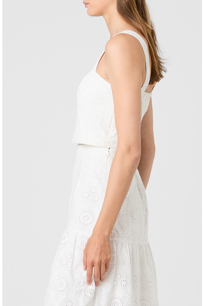 Svea Eyelet Crop Tank, Alternate, color, SUMMER WHITE