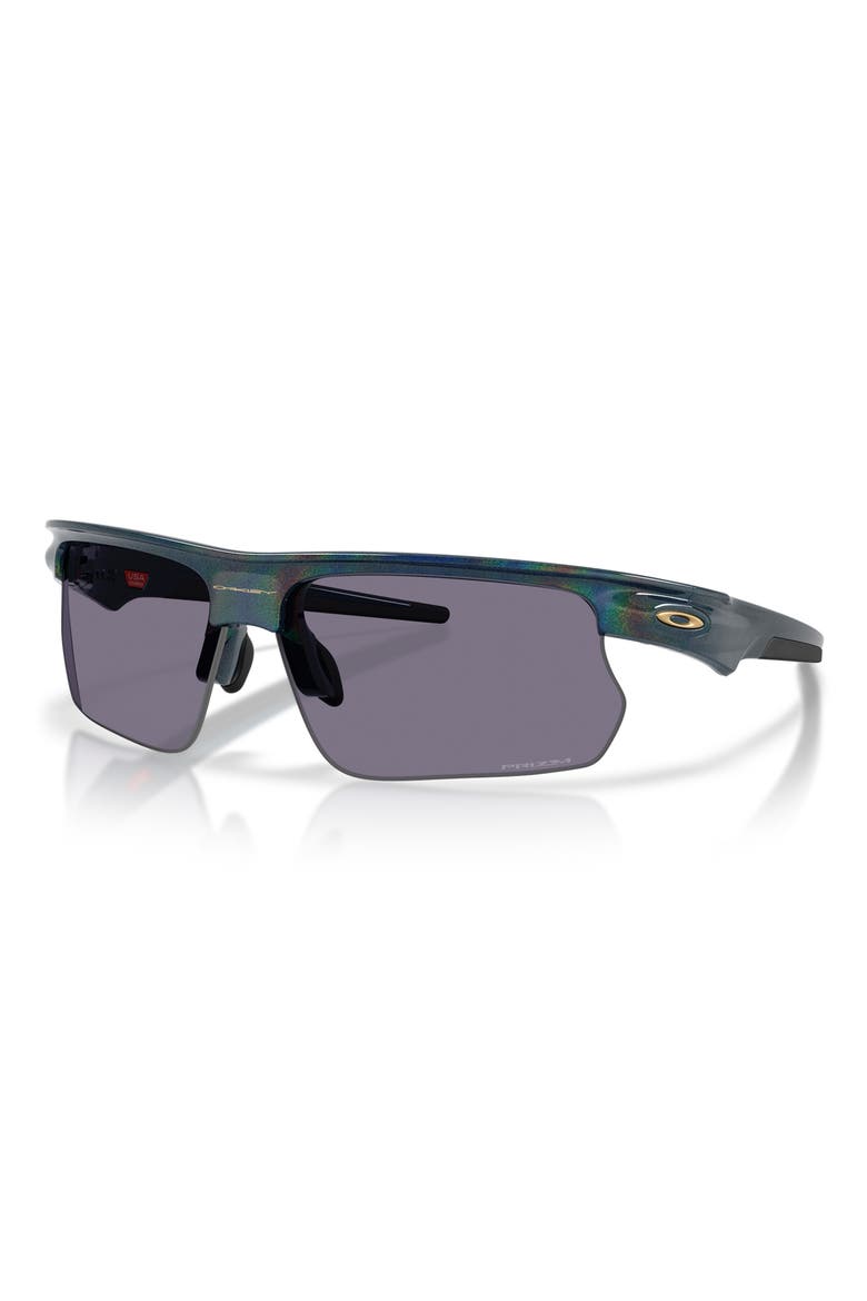 Bisphaera 68mm Prizm™ Gradient Oversize Polarized Rectangular Sunglasses, Alternate, color, ABYSS SPACEDUST / PRIZM GREY