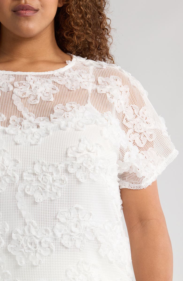 Anne Klein Soutache Grid Top, Alternate, color, 