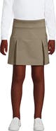 Lands' End School Uniform Girls Performance Pleated Skort Above the Knee