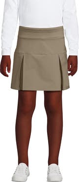 Lands' End School Uniform Girls Performance Pleated Skort Above the Knee