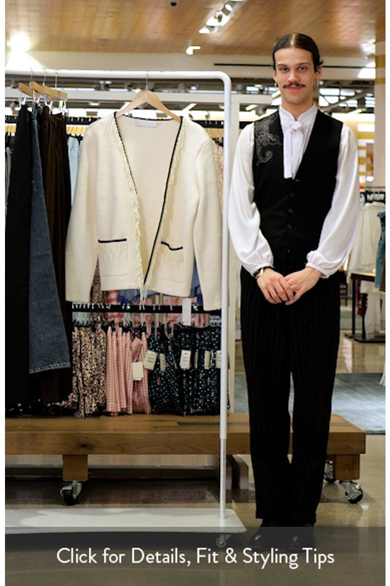 Imitation Pearl Trim Cardigan video