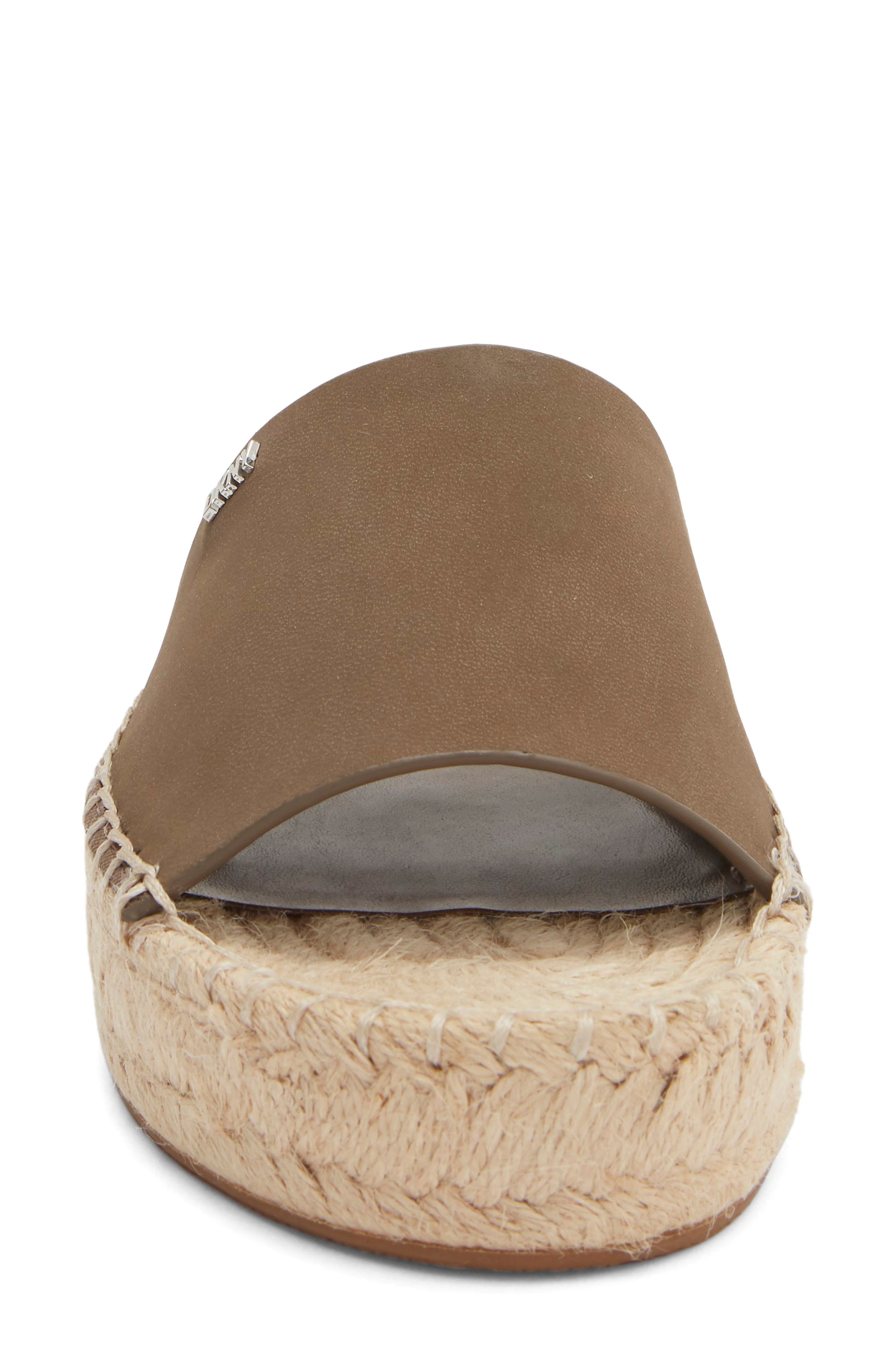 DKNY Camillo Espadrille Platform Sandal, Alternate, color, Birch
