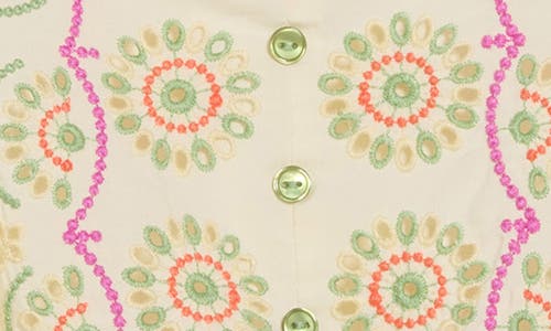 Democracy Embroidered Peplum Top