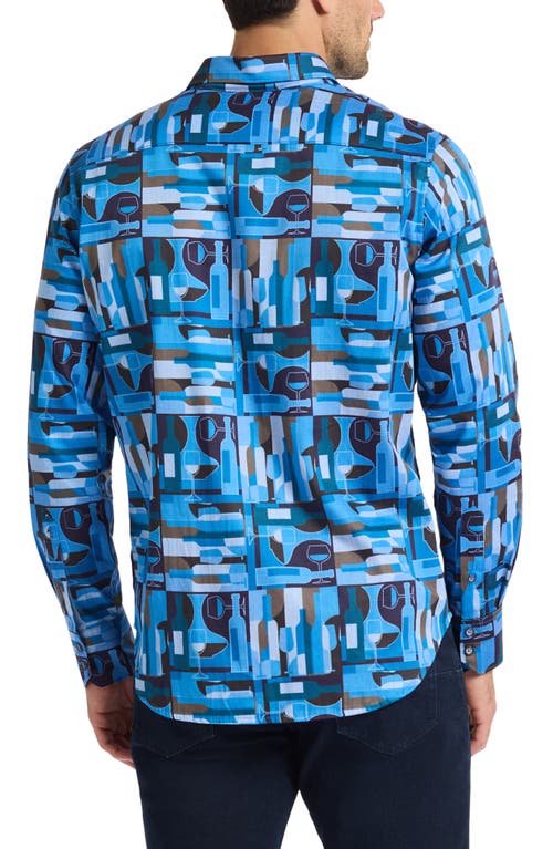 Robert Graham Nolan Long Sleeve Button Up Shirt In Blue