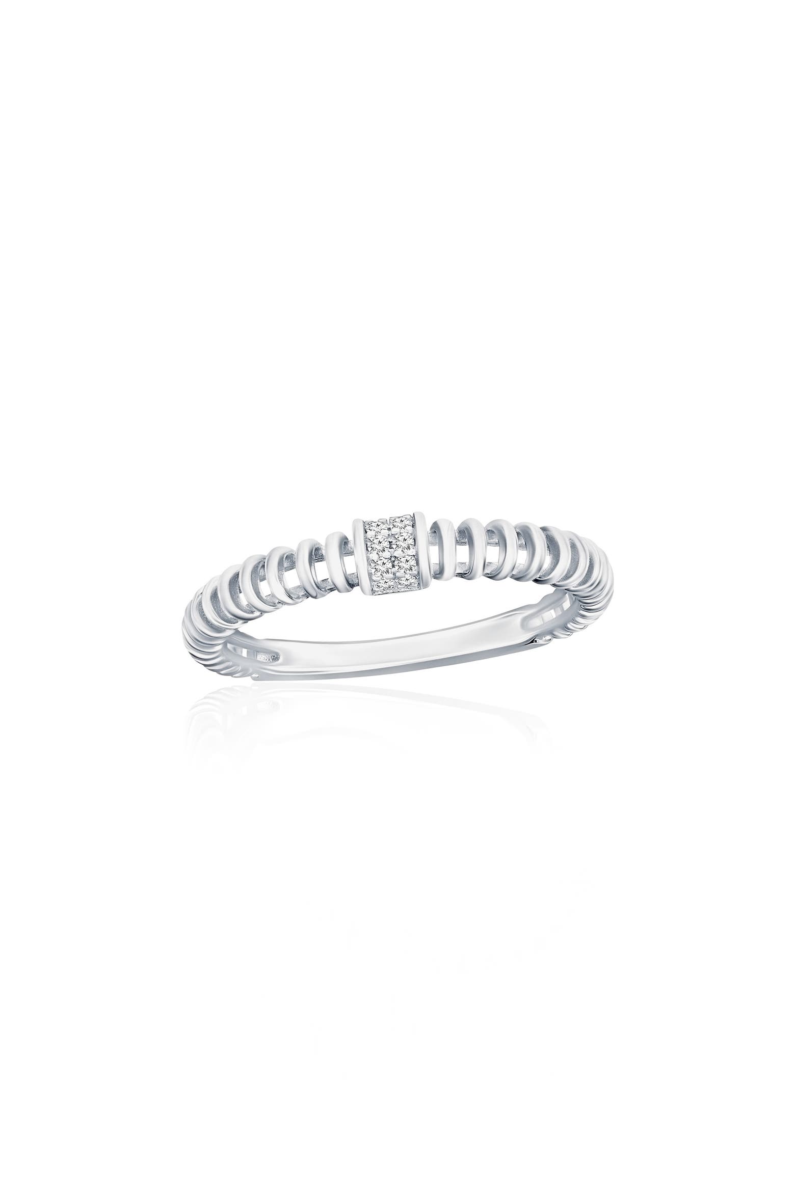 Wire Color Code Pu SIMONA Sterling Silver Pavé CZ Wire Ring (Women) | Nordstromrack