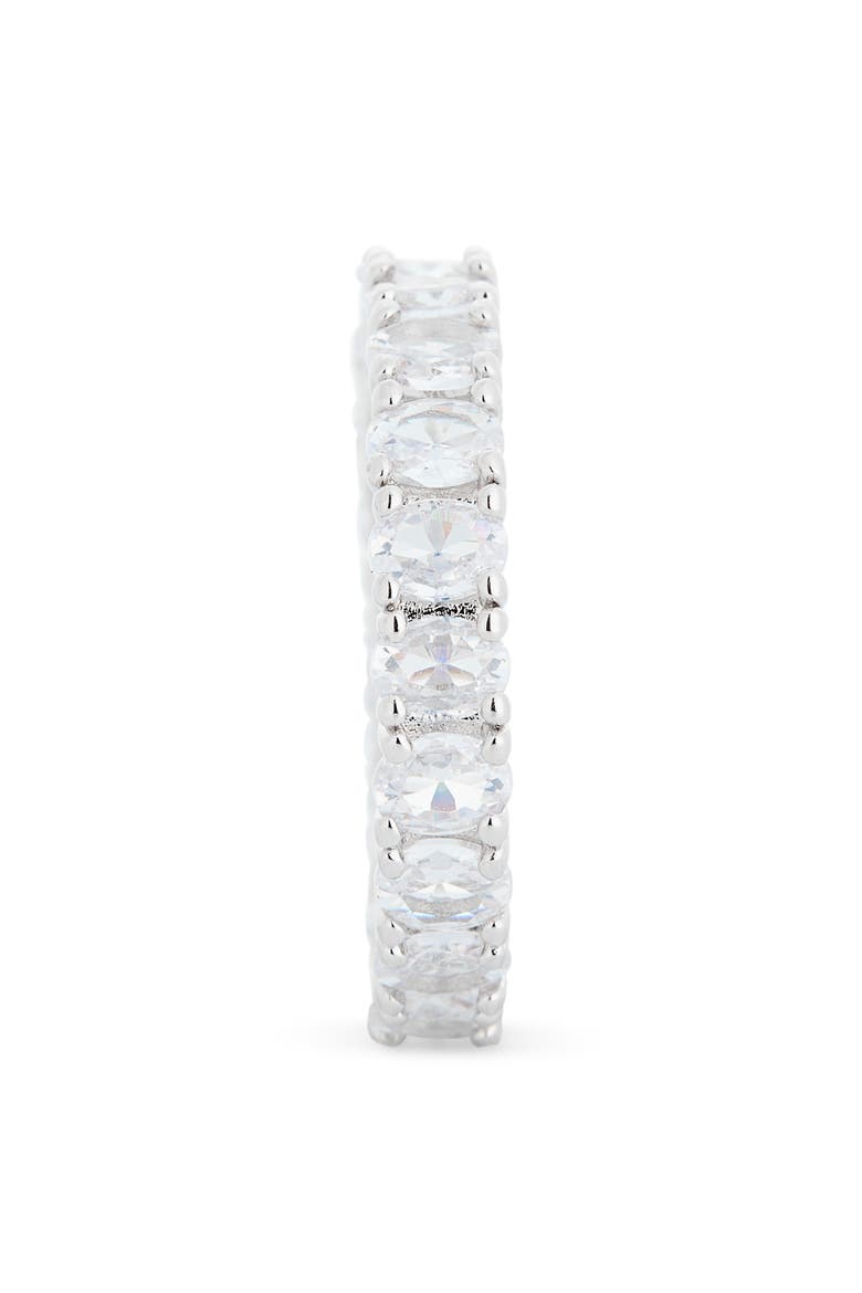 Kylie CZ Eternity Band Ring, Alternate, color, SILVER