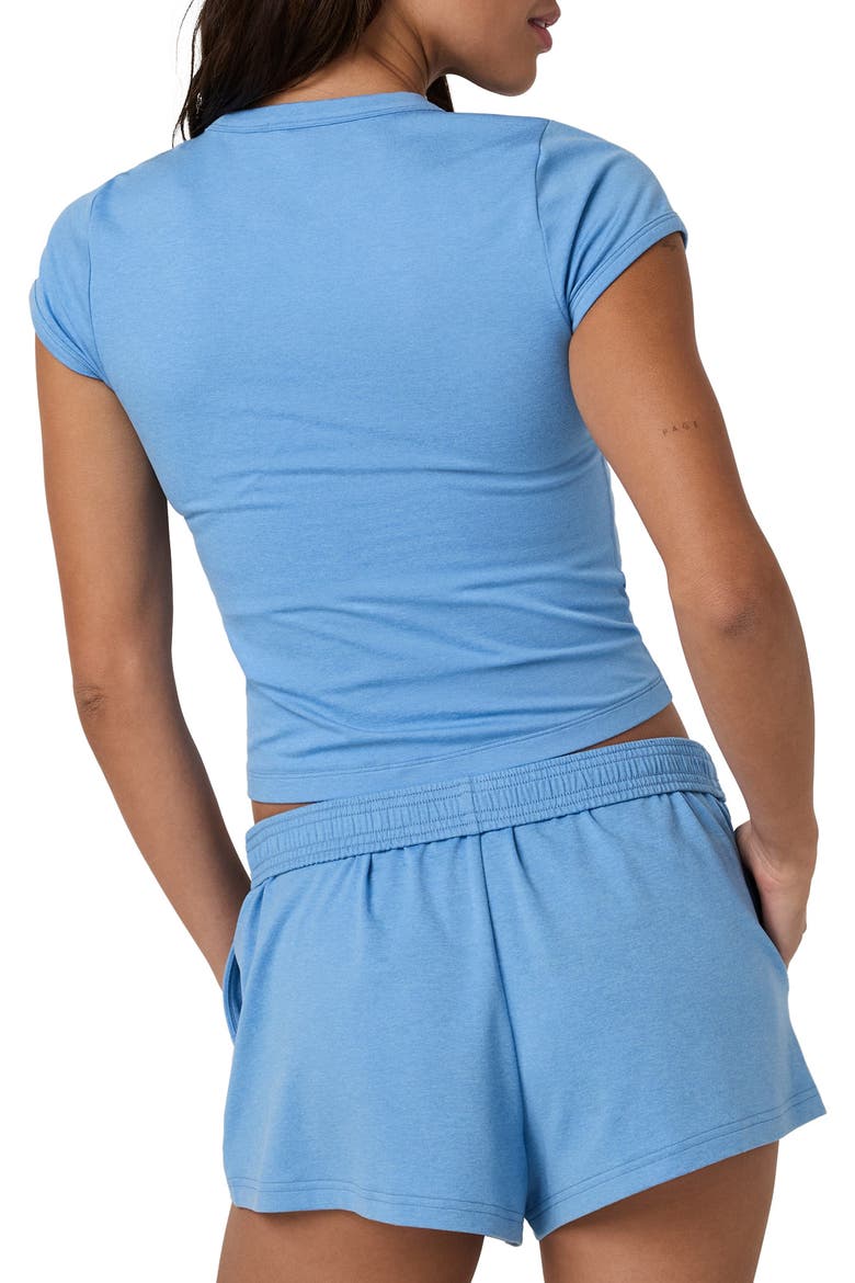 Halo Baby Tee, Alternate, color, OASIS BLUE HEATHER