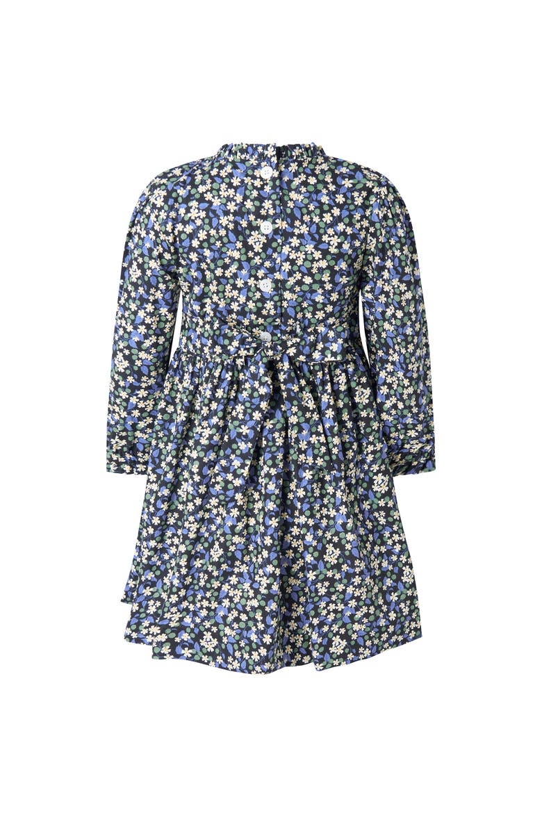 Floral Berry Ruched Dress, Alternate, color, Navy