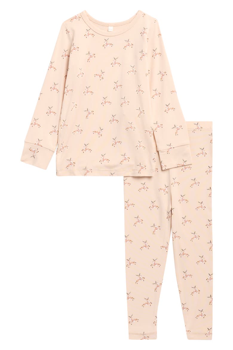 Kids' Reindeer Two-Piece Pajamas, Main, color, REINDEER