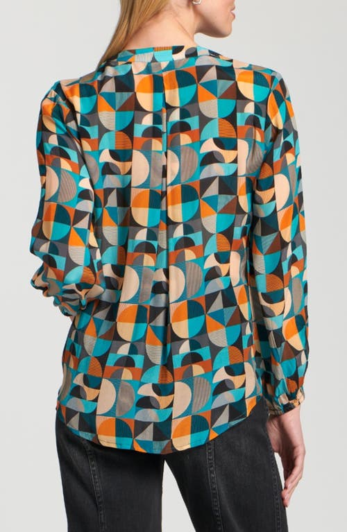 Apny Printed Top In Blue