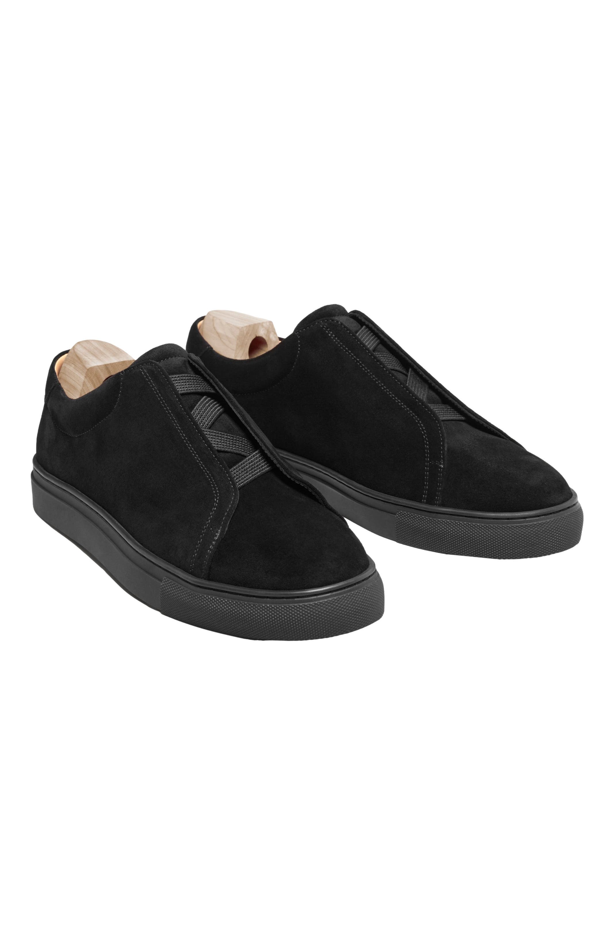 Myrqvist Alnö Elastic Sneakers, Alternate, color, Black