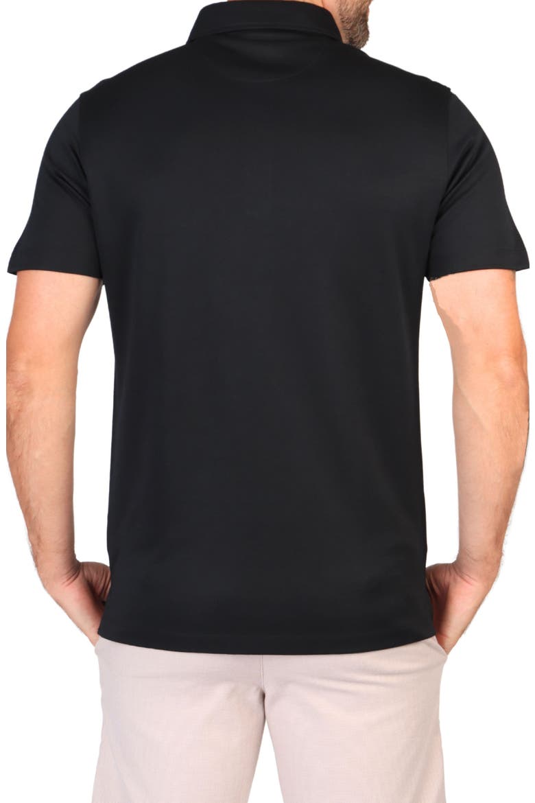 Solid Modal Polo, Alternate, color, BLACK
