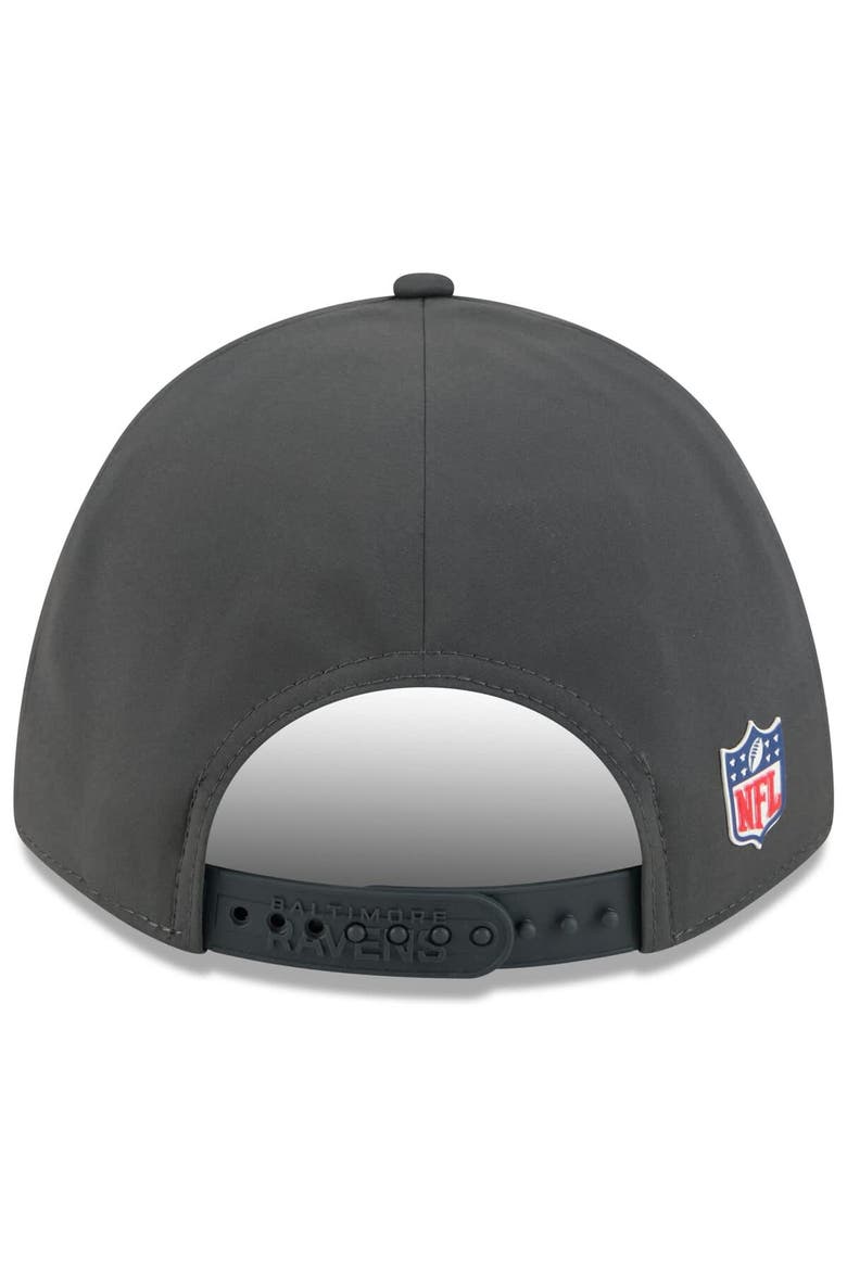 Men's New Era Charcoal Baltimore Ravens 2025 Sideline Cold Weather 9FORTY M-Crown Adjustable Hat, Alternate, color, Charcoal