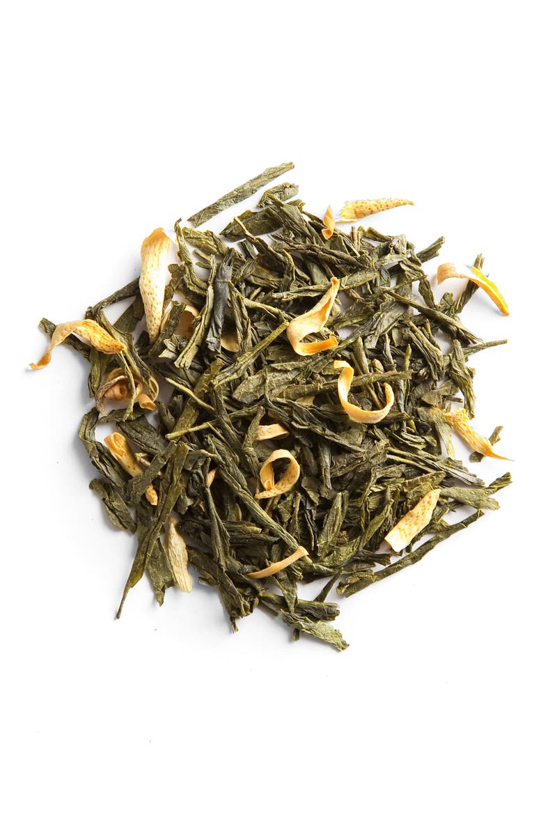 Thé Des Alizés Loose Leaf Peach Green Tea, Alternate, color, GREEN