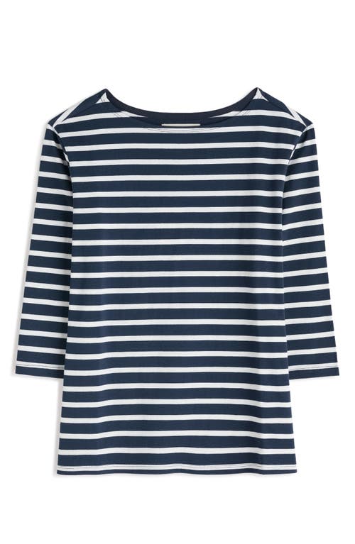 Seasalt Cornwall Sailor Stripe Organic Cotton Top In Multi