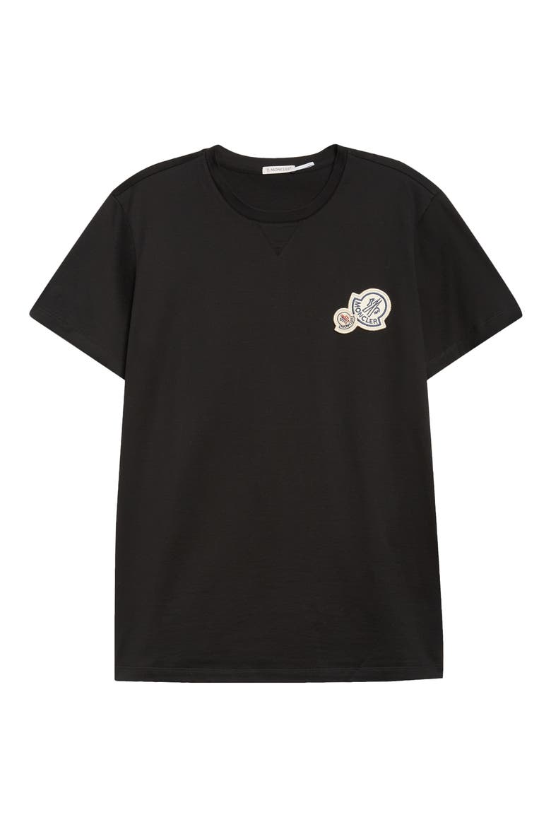 Logo Patch T-Shirt, Alternate, color, BLACK